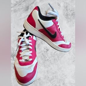 Nike Women's Pink and White Sneakers